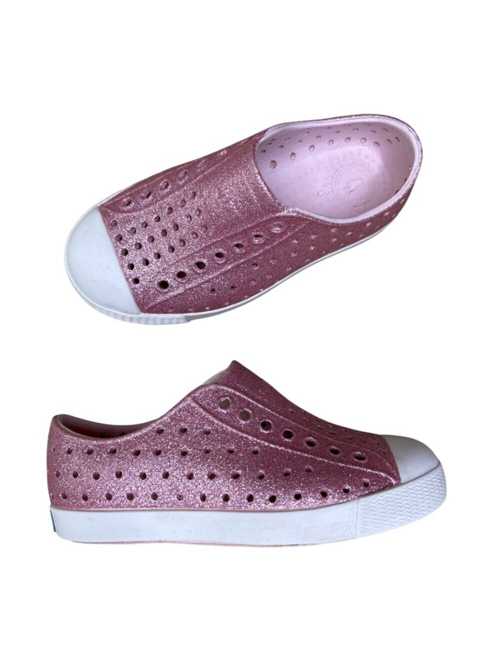 C10 Native Jefferson Bling Pink Glitter Shoes